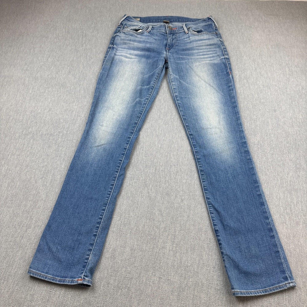 True Religion Jeans Women 26 Fits 27X32 Denim Cora Mid rise Straight Made In USA